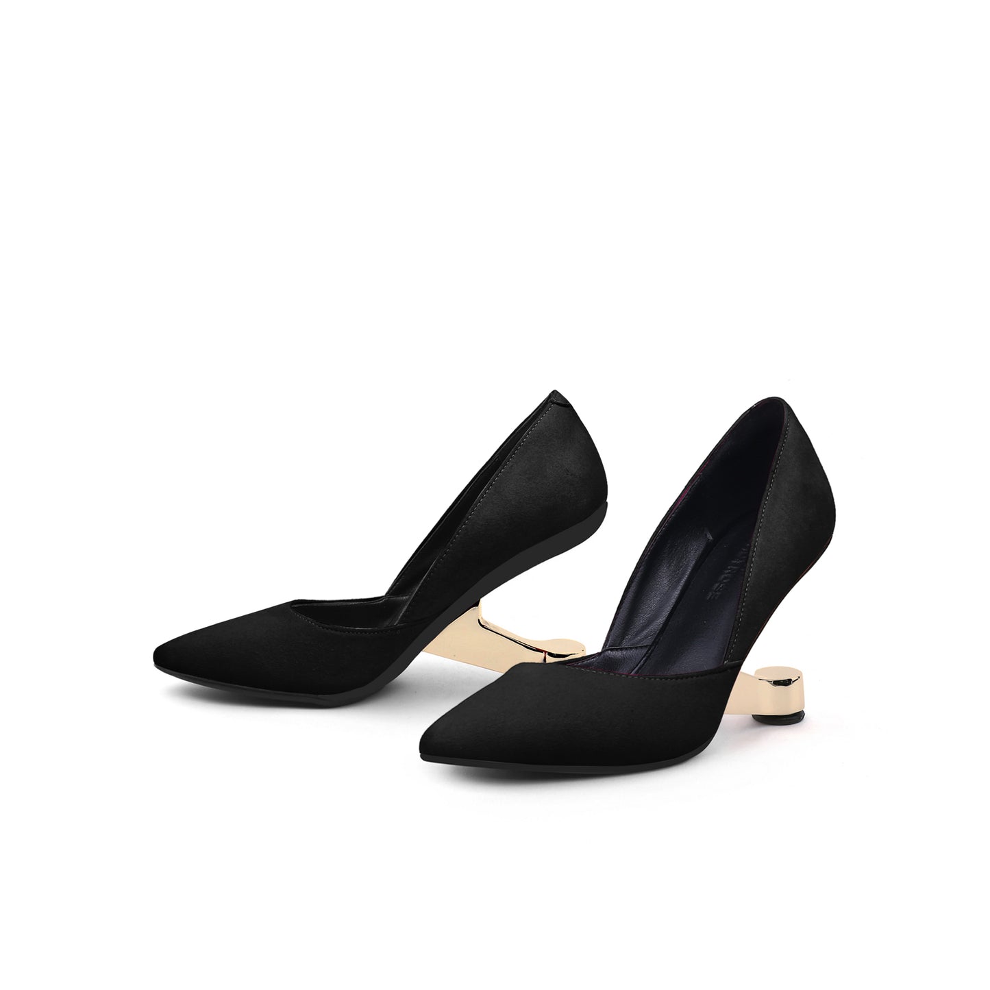 full bloom velvet dorsay pumps all black 6
