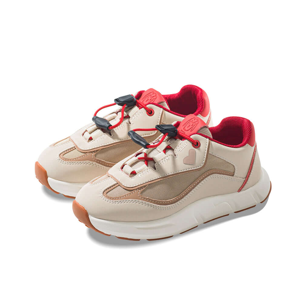 fun time soft sole walking shoes all beige 2