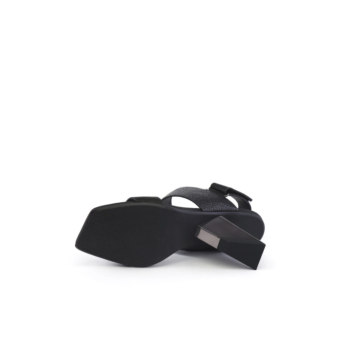 fusion strap slingback sandals all black 5