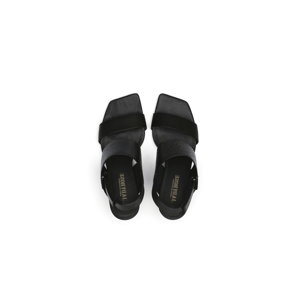fusion strap slingback sandals all black 6