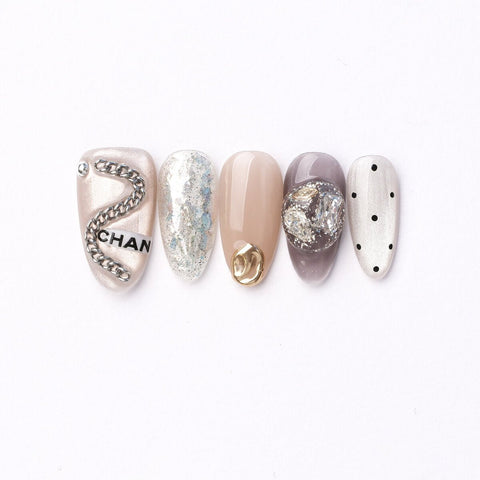 Gabrielle Mixed-Media Press-On Nails