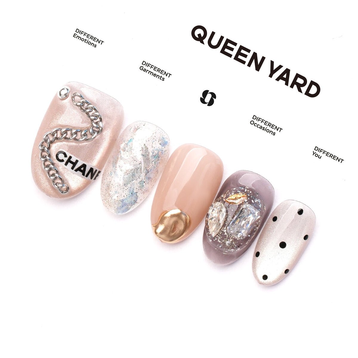 Gabrielle Mixed-Media Press-On Nails