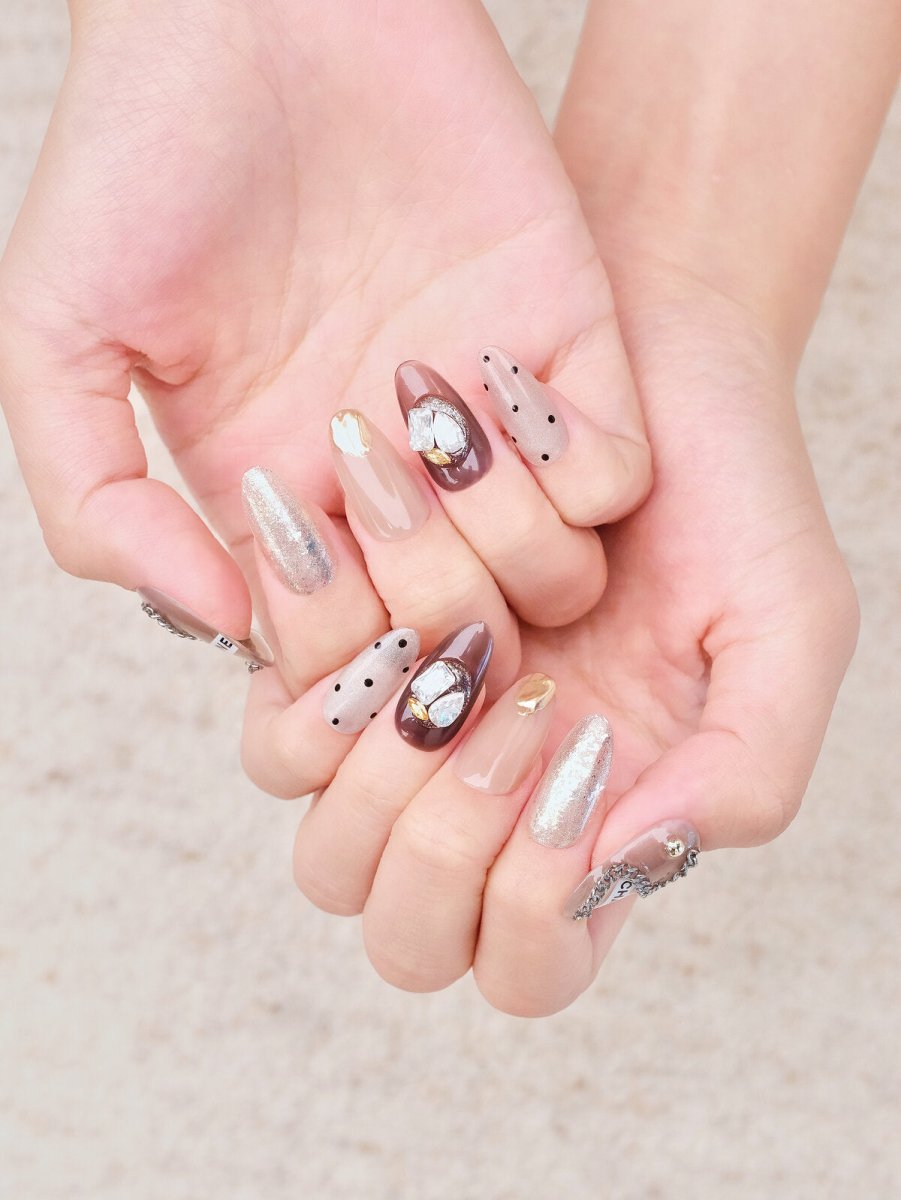 Gabrielle Mixed-Media Press-On Nails
