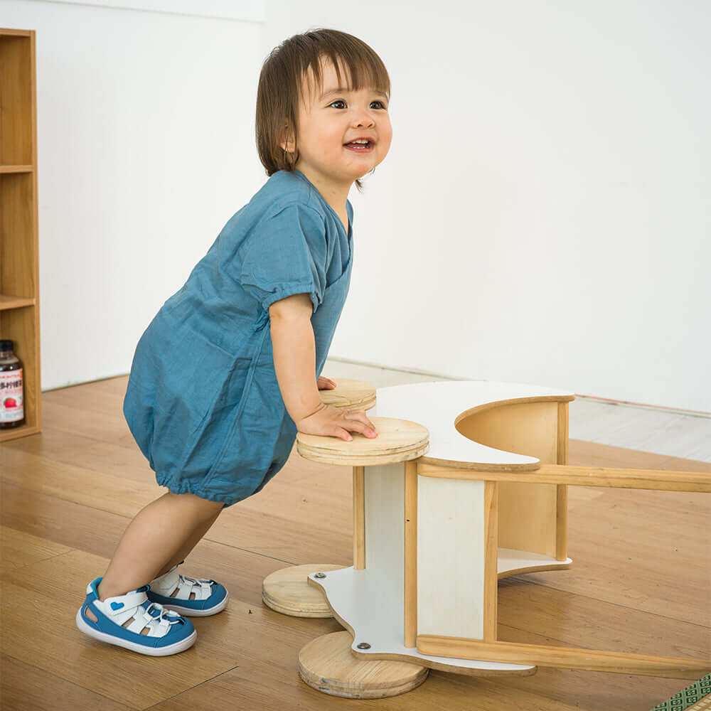 gentle baby non slip breathable soft sole walking shoes all blue 6