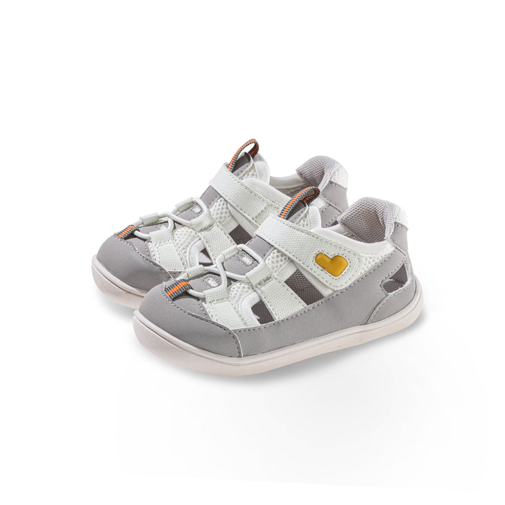 gentle baby non slip breathable soft sole walking shoes all grey 2