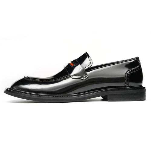Glossy Calfskin Contemporary Penny Loafers for Men - 0cm