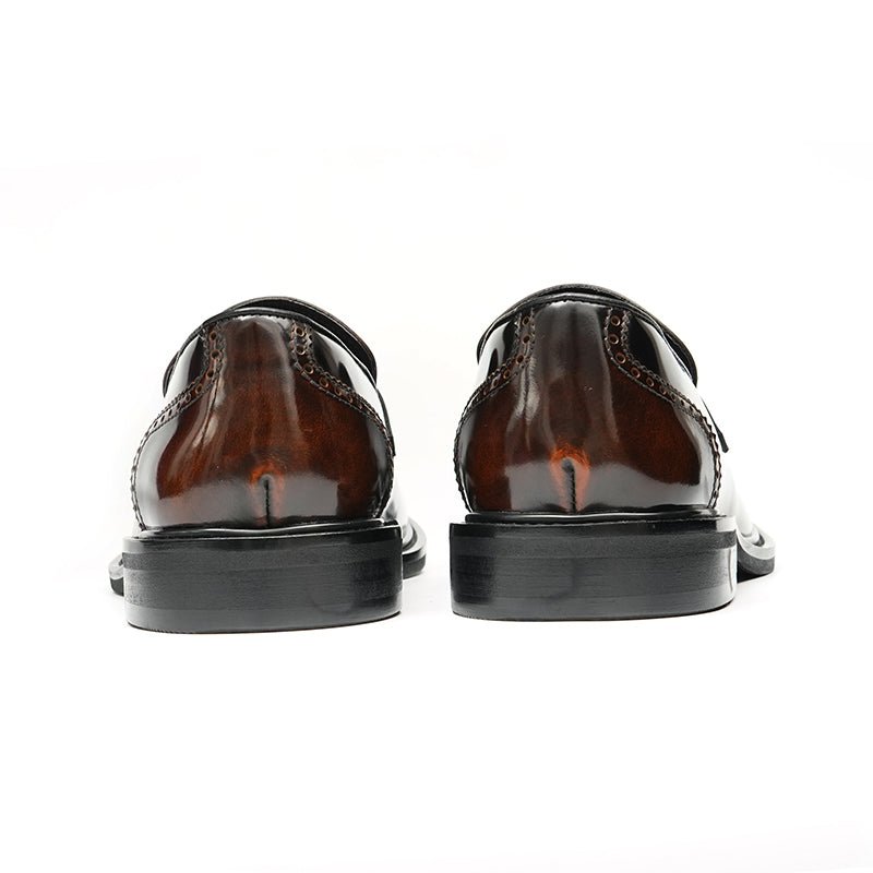 Glossy Calfskin Contemporary Penny Loafers for Men - 0cm