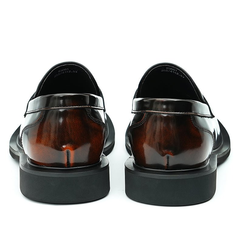 Glossy Calfskin Large Toe Loafers for Men - 0cm