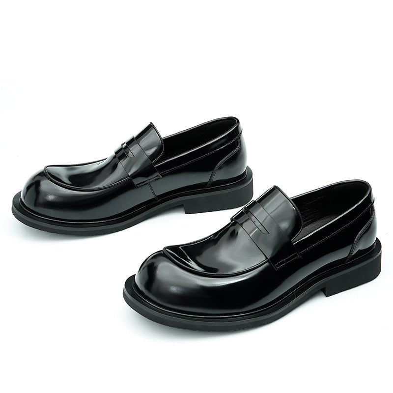 Glossy Calfskin Large Toe Loafers for Men - 0cm