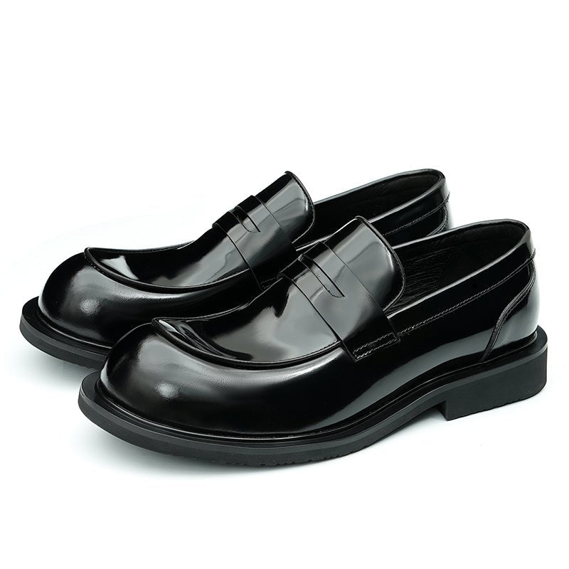 Glossy Calfskin Large Toe Loafers for Men - 0cm