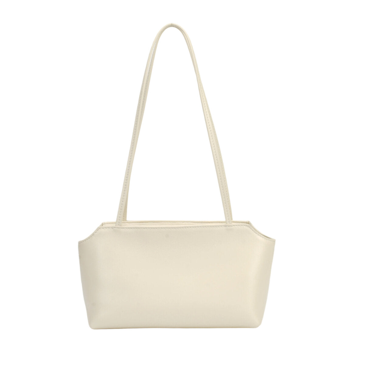 Goatskin Leather Trapezoid Shoulder Bag – Ultra-Lightweight Minimalist Underarm Purse