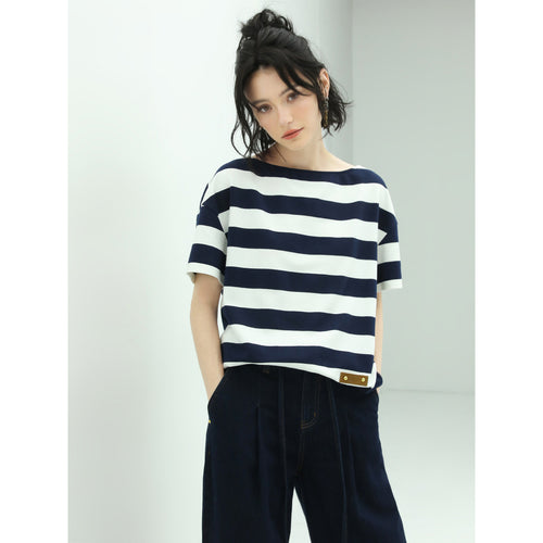 Goodwill Nautical Short Sleeved Striped Knitted Tee