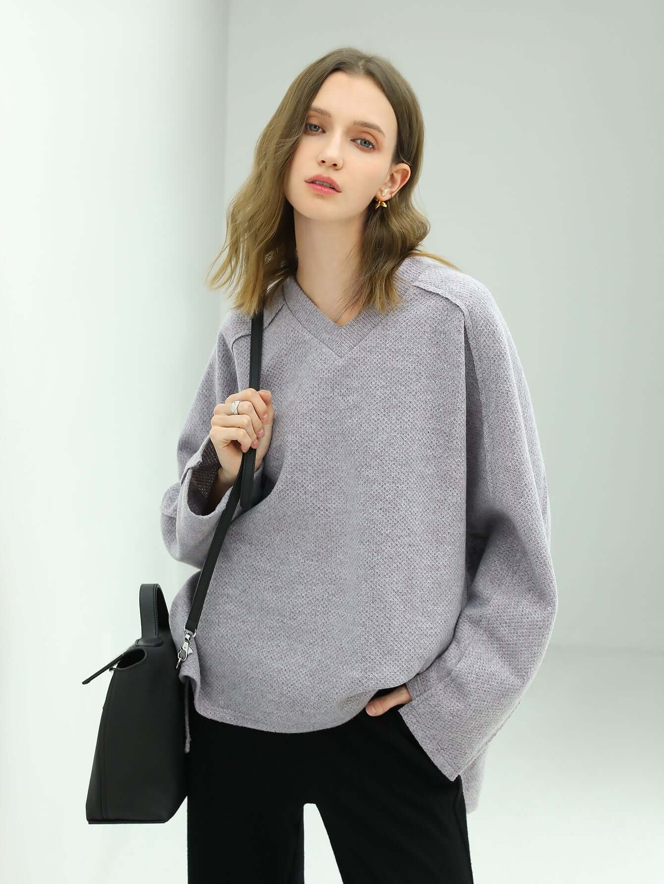grey patchwork quilt sweatshirt all grey 2