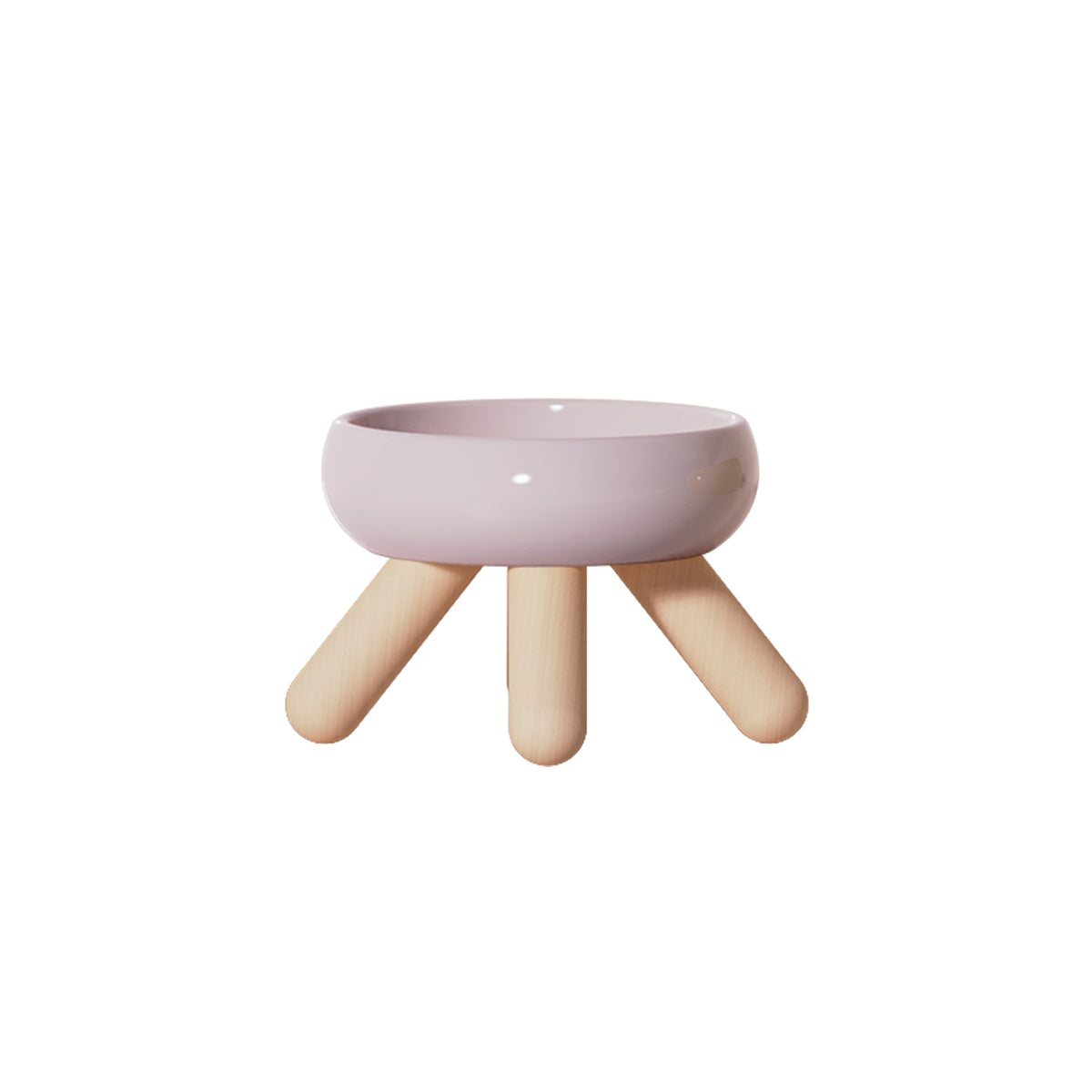 gulu ceramic pet food bowl pink 3