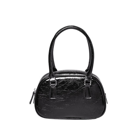 Harlow Glossy Mini Bowling Handbag