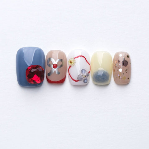 Heartbeat of the Sea 3D Press-On Nails