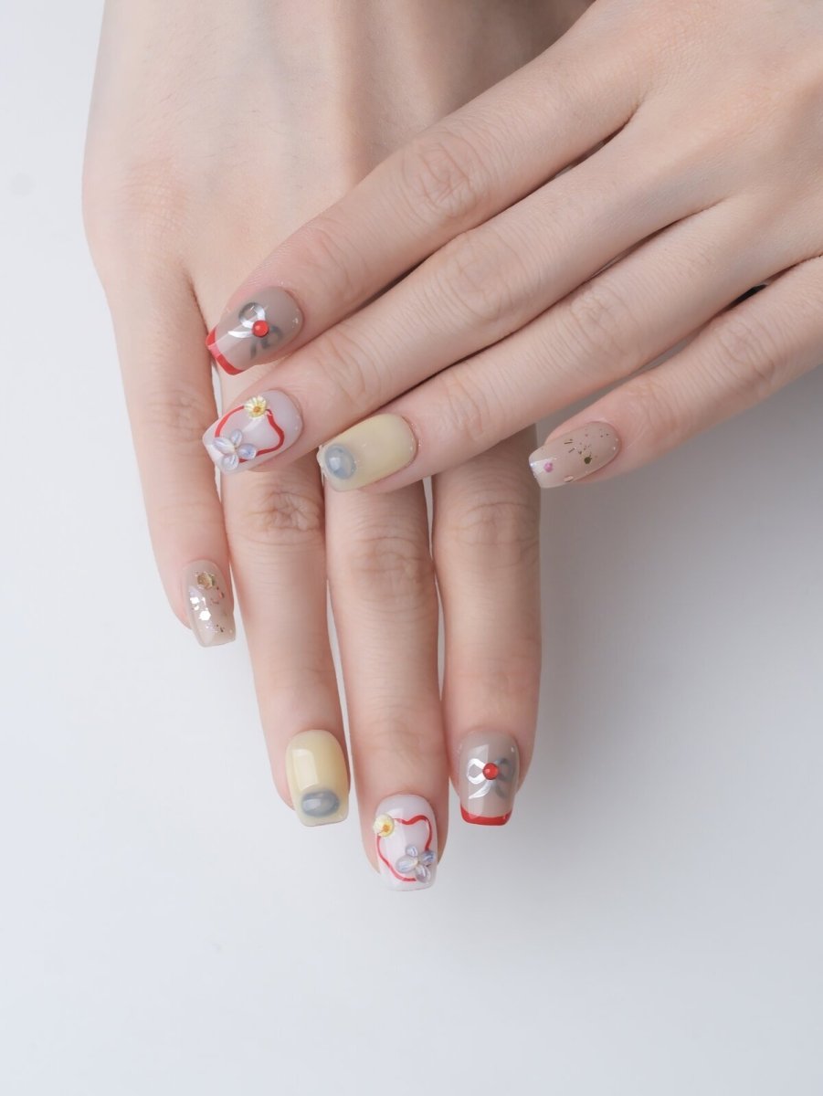 Heartbeat of the Sea 3D Press-On Nails