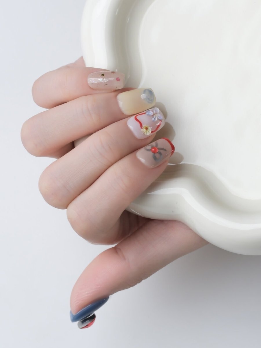 Heartbeat of the Sea 3D Press-On Nails