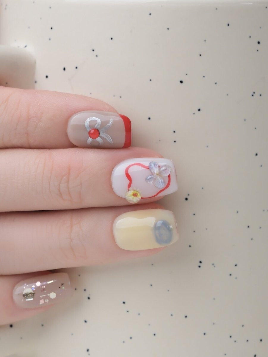 Heartbeat of the Sea 3D Press-On Nails
