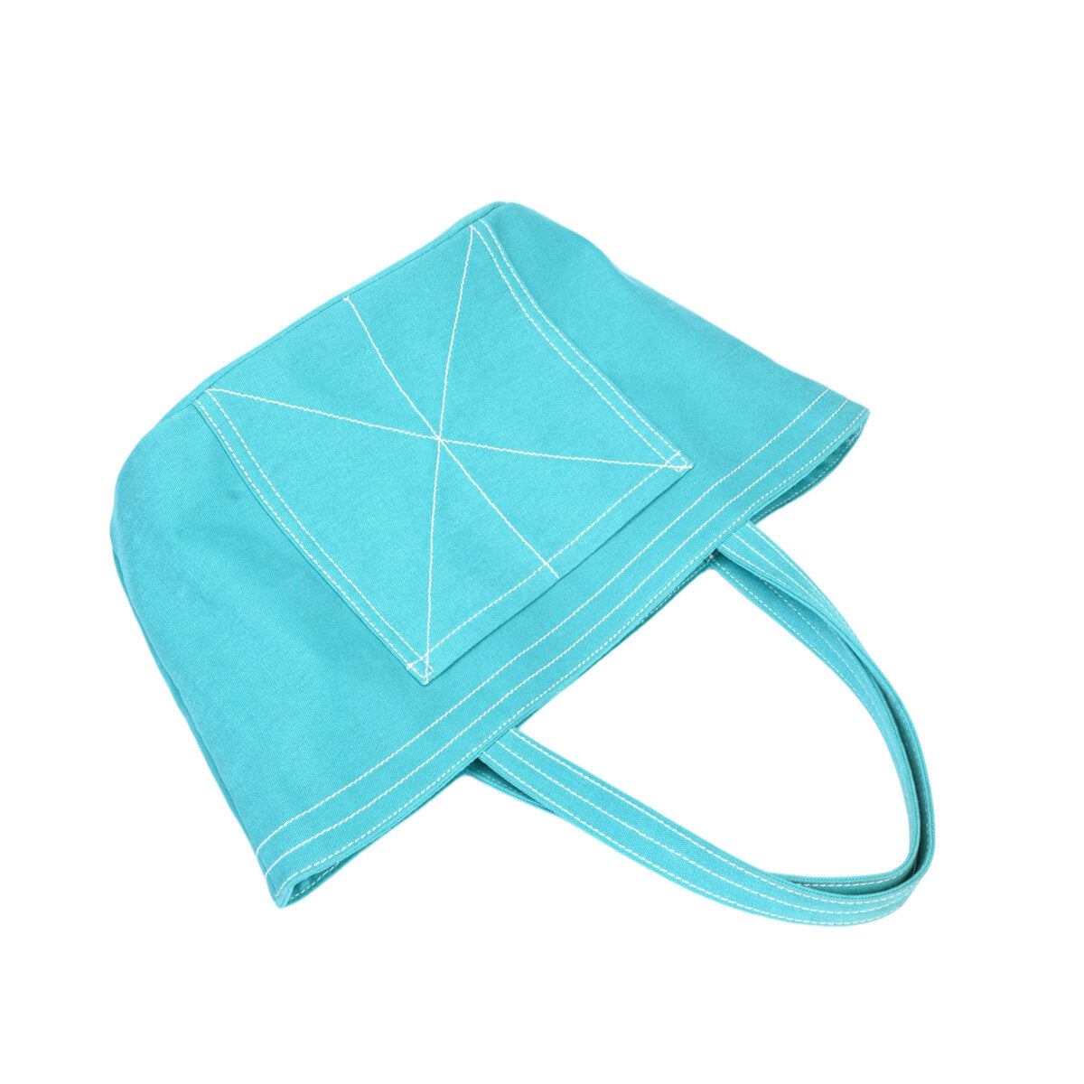 Heavy-Duty Canvas Tote Bag with Reinforced Front Pocket & Zip Closure – Large Laptop Commuter Shoulder Bag