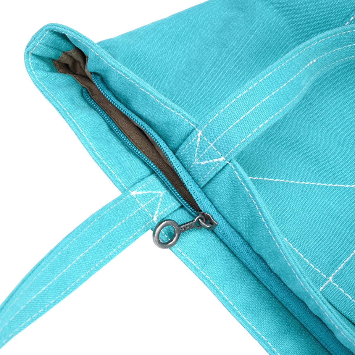 Heavy-Duty Canvas Tote Bag with Reinforced Front Pocket & Zip Closure – Large Laptop Commuter Shoulder Bag
