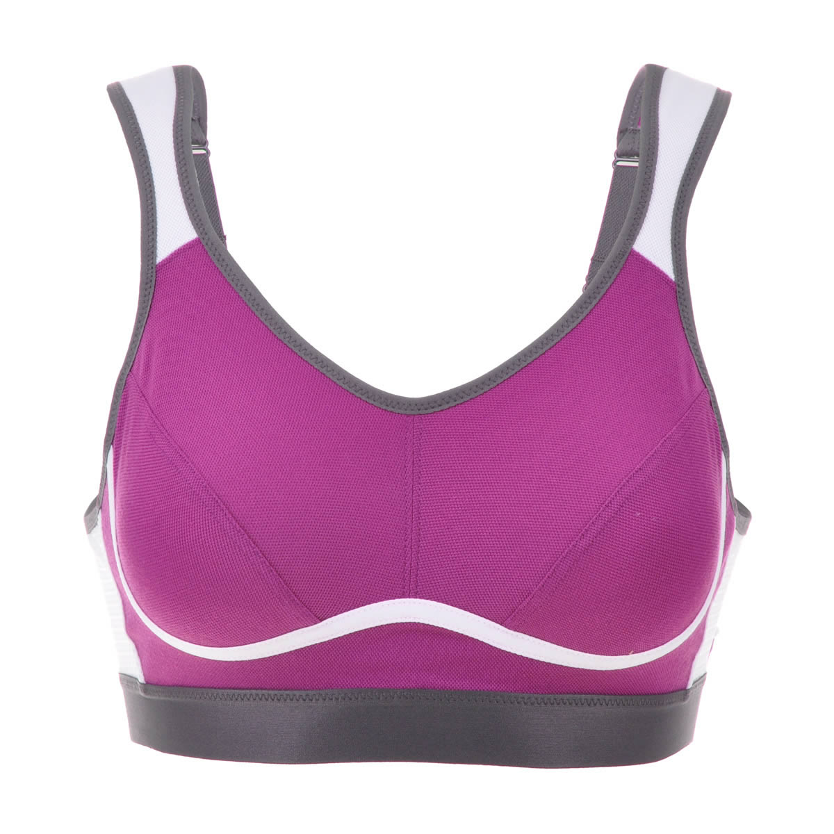 high impact bounce control wireless workout sports bra all purple 4