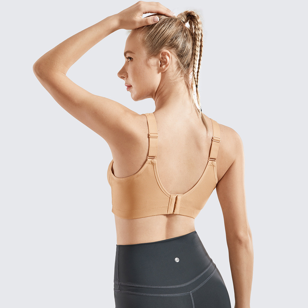 high support bounce control sports bra all nude 2