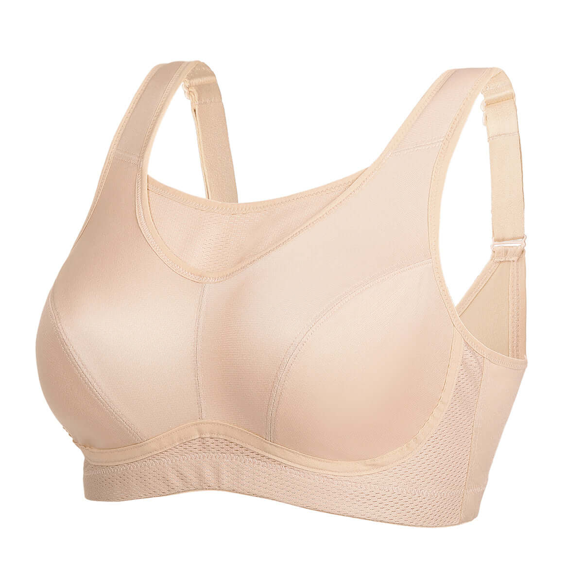 high support bounce control sports bra all nude 4