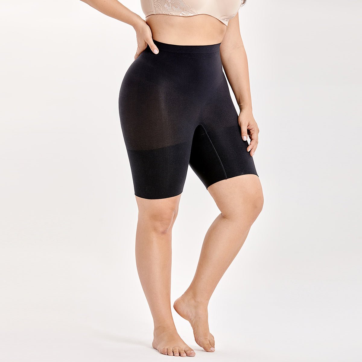 High - Waist Lightweight Tummy Control Thigh Slimmer Shapewear Shorts