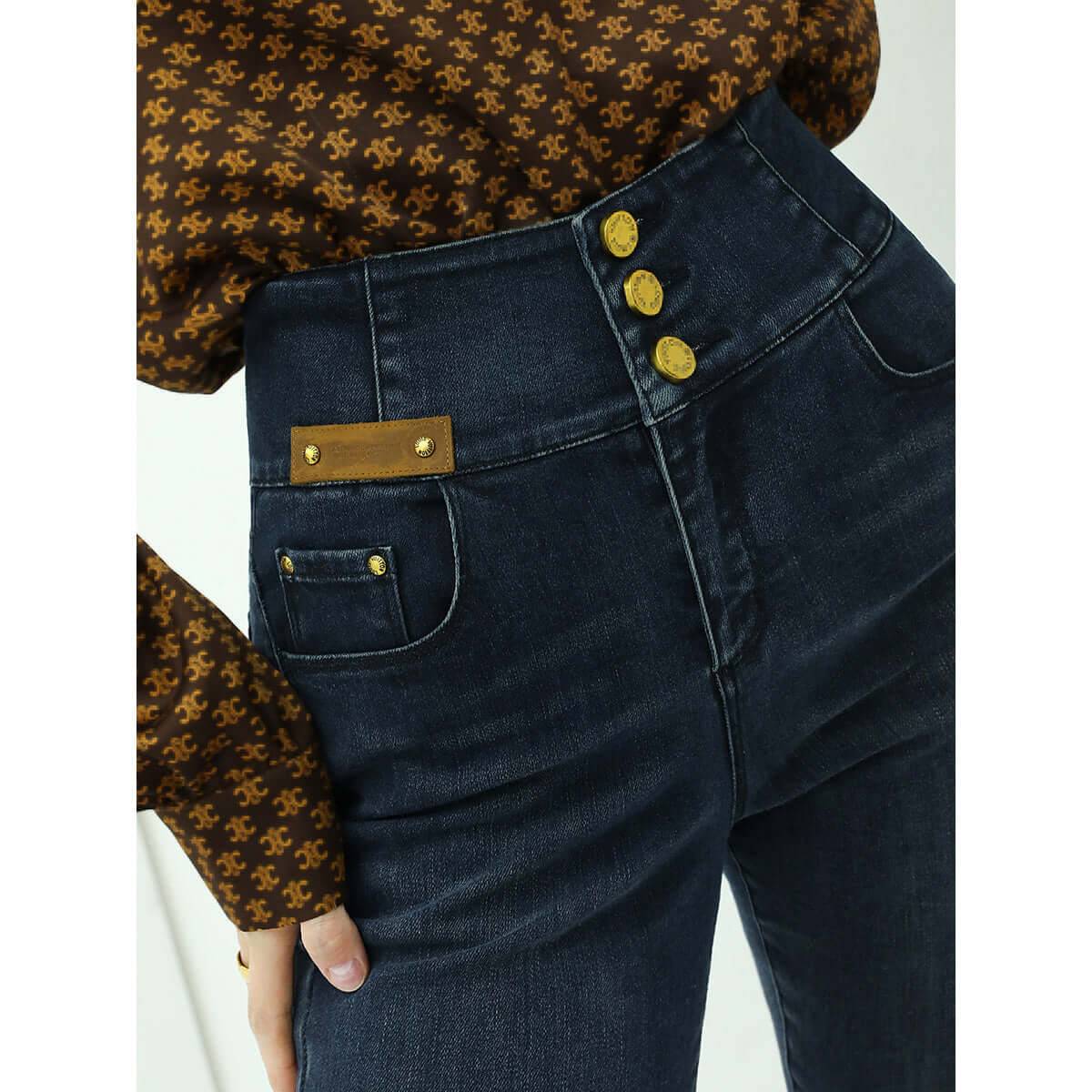 high waist skinny jeans navy all navy 3