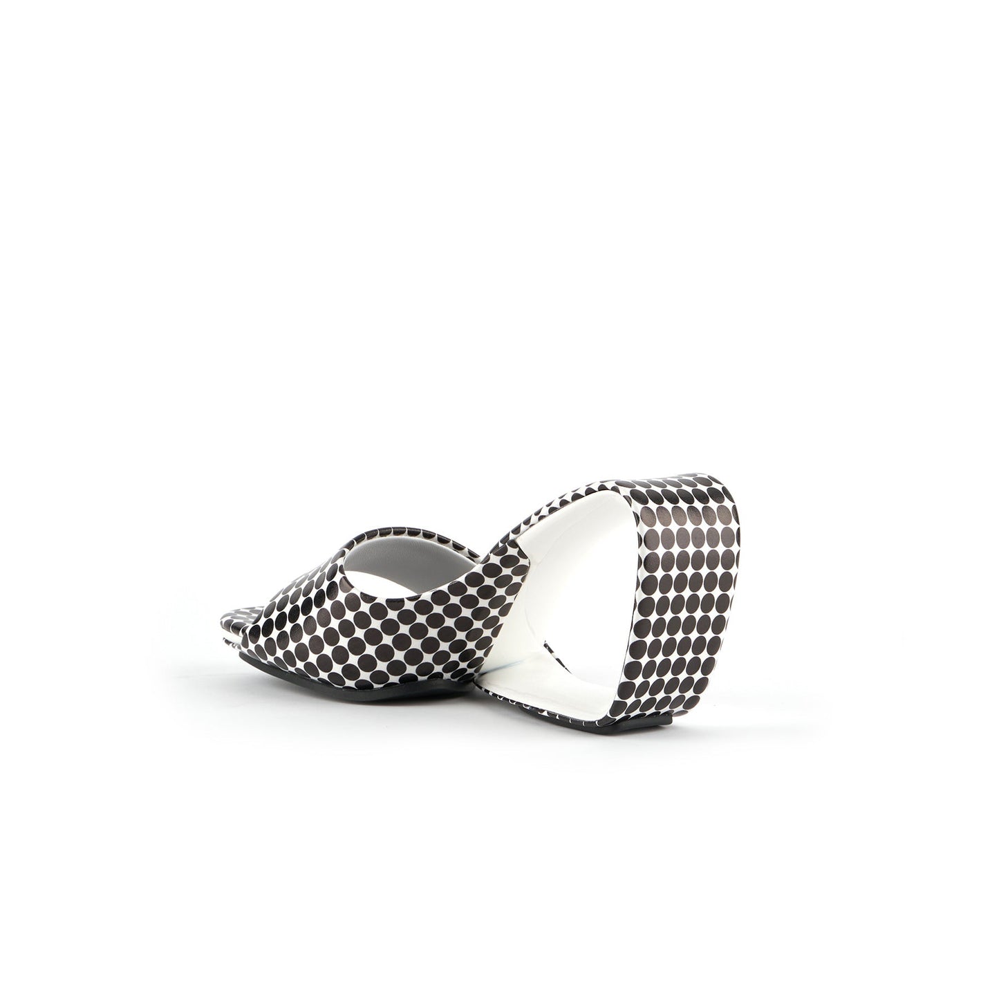 hollow heel slip on mules all black 4