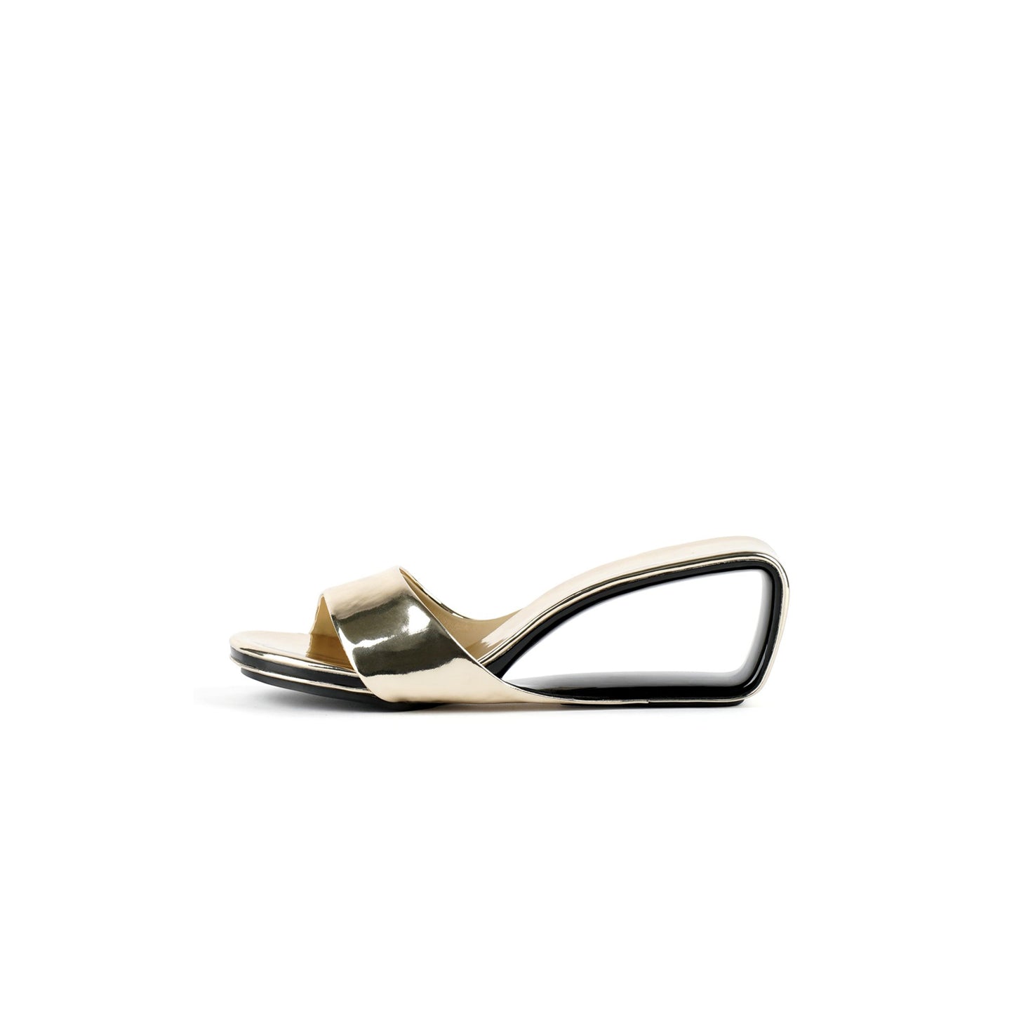 hollow wedge sandals all gold 1