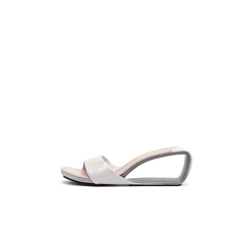 Hollow Wedge Slip On Sandals