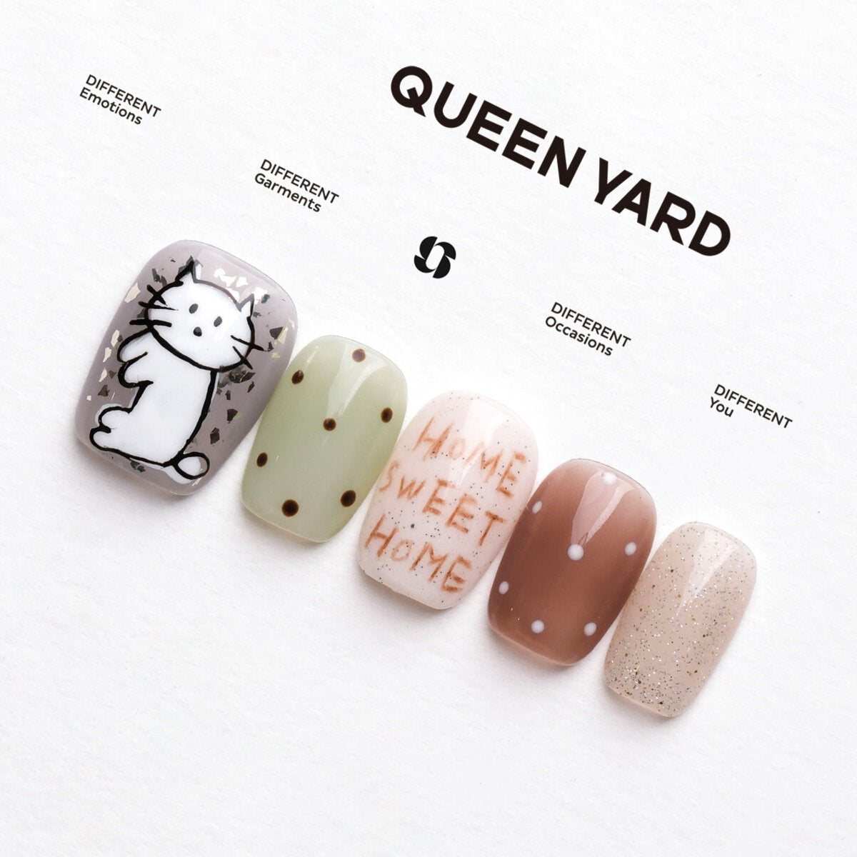 Home Sweet Home Cat Press-On Nails