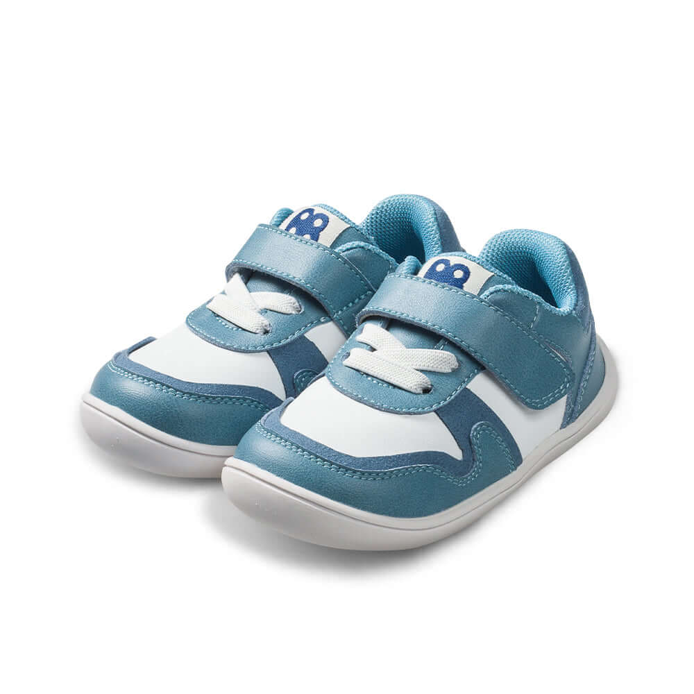 hophop soft sole non slip pre walker baby sneakers all blue 2