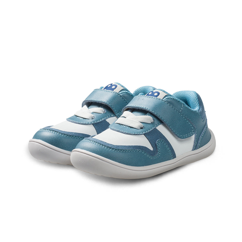 hophop soft sole non slip pre walker baby sneakers all blue 3