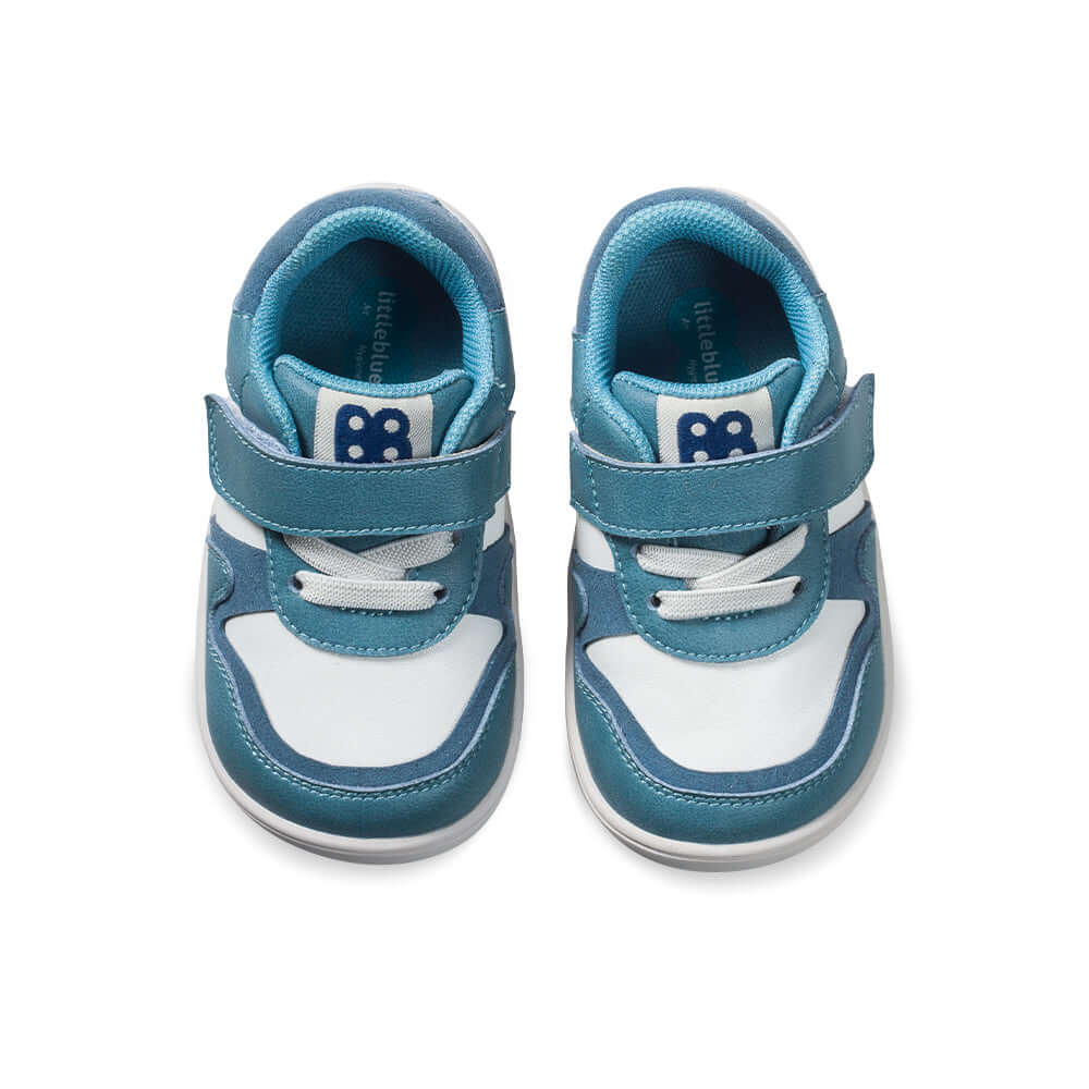 hophop soft sole non slip pre walker baby sneakers all blue 5