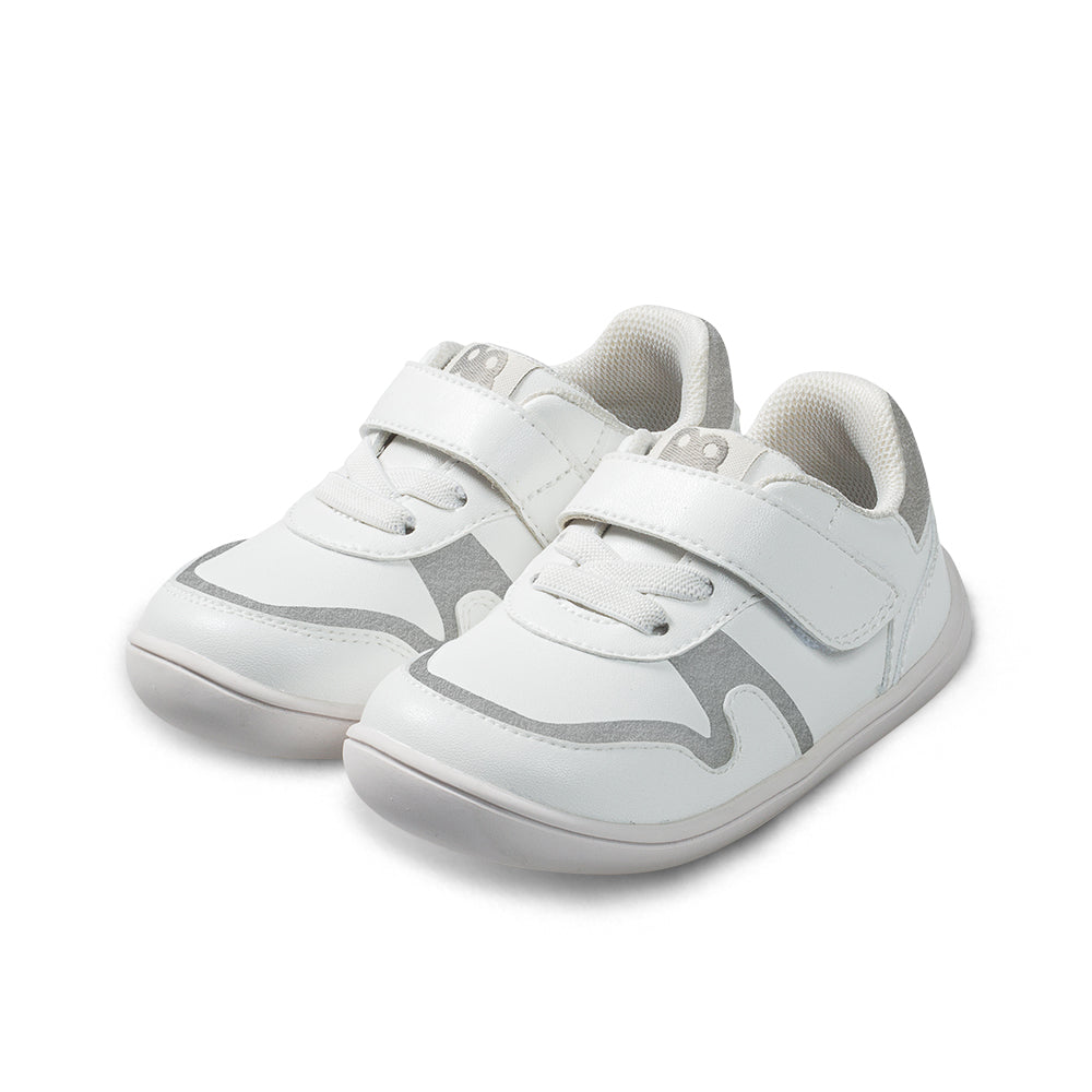 hophop soft sole non slip pre walker baby sneakers all white 2