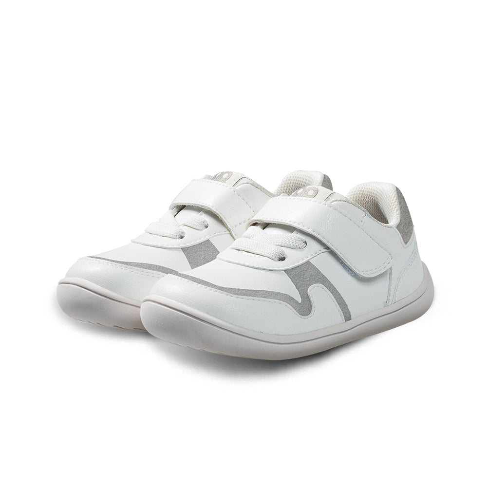 hophop soft sole non slip pre walker baby sneakers all white 3