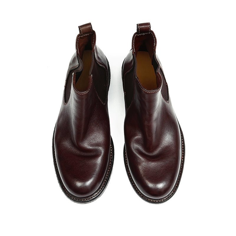 Horsehide Chelsea Boots Classic Ankle Boots for Men - 0cm