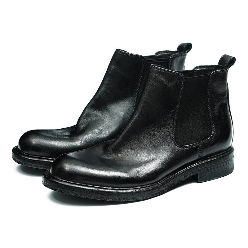 Horsehide Chelsea Boots Classic Ankle Boots for Men - 0cm