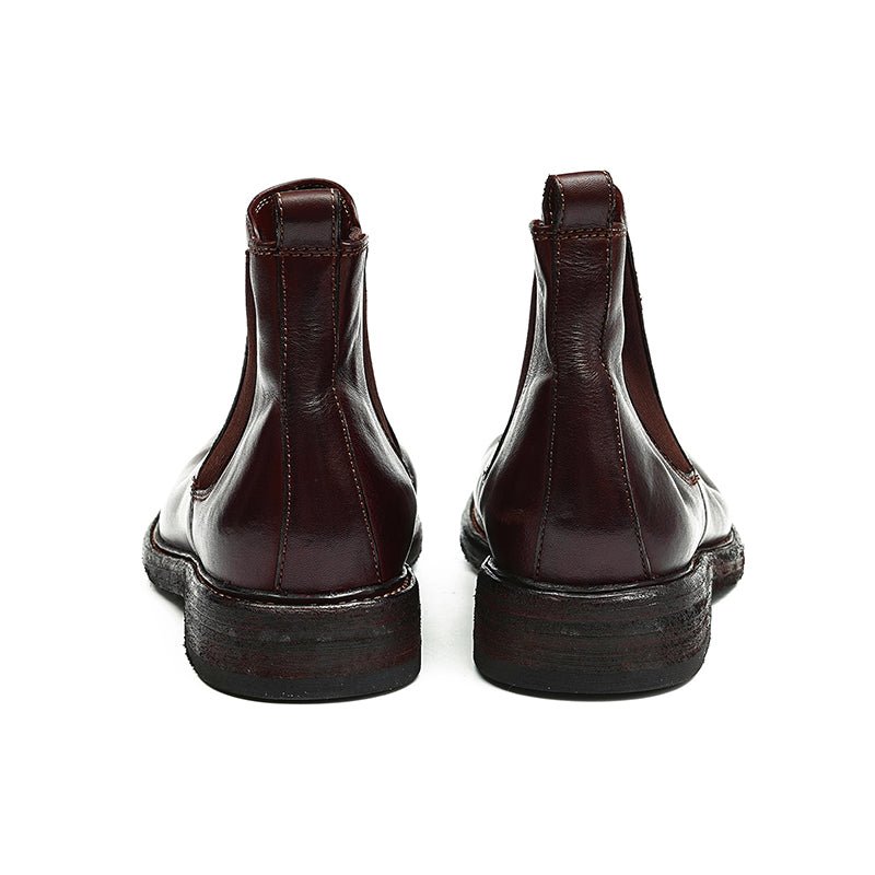 Horsehide Chelsea Boots Classic Ankle Boots for Men - 0cm
