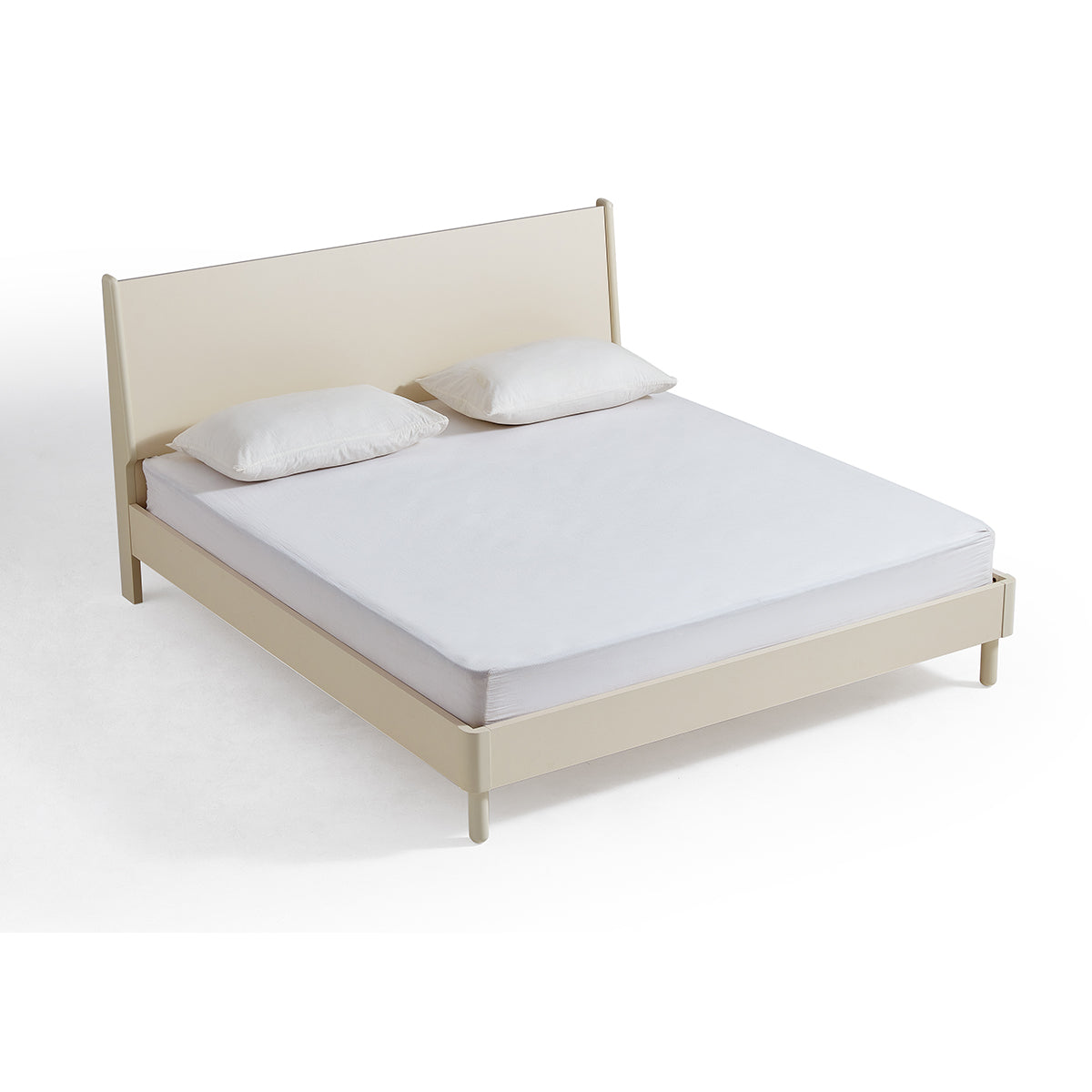 hotel bed with mattress set all white 10