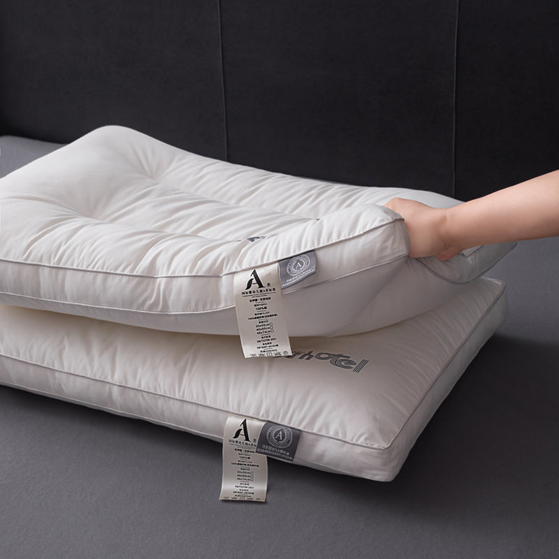 100% Cotton Hotel Grade Neck Support Pillow 2 Pack Set