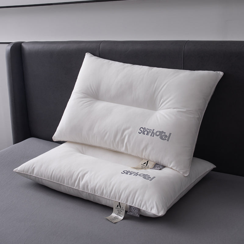 100% Cotton Hotel Grade Neck Support Pillow 2 Pack Set