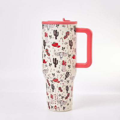 HydroJug Cowboy Christmas Traveler Tumbler – Western Holiday Limited Edition - 0cm