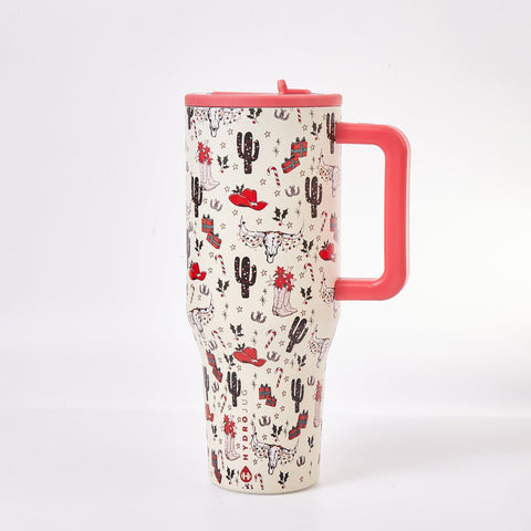 HydroJug Cowboy Christmas Traveler Tumbler – Western Holiday Limited Edition