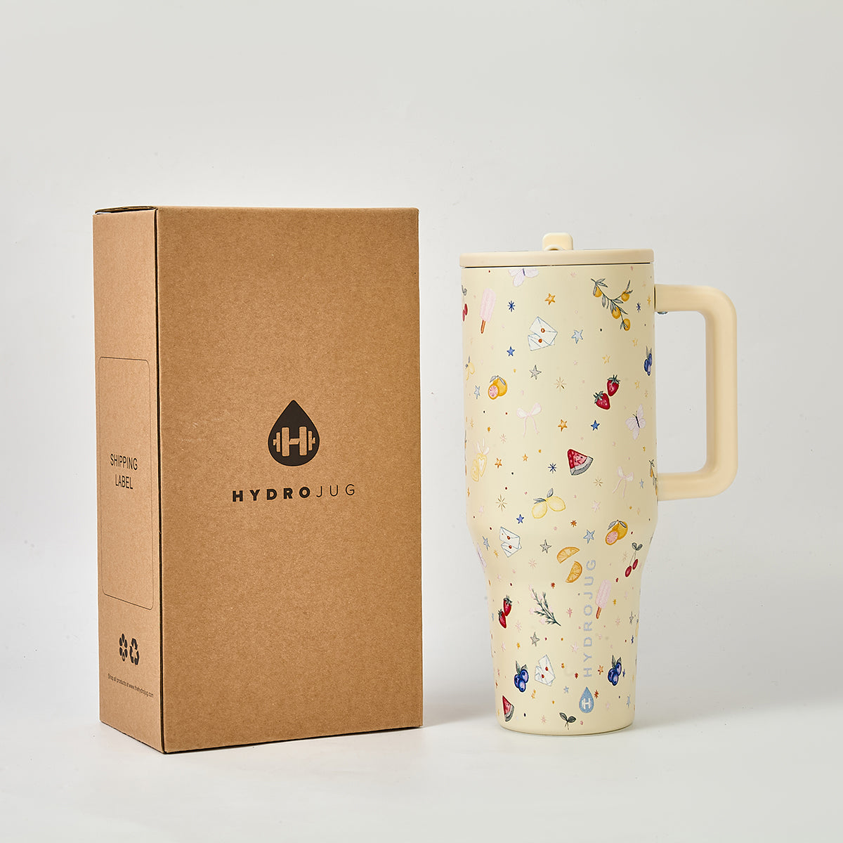 HydroJug x Tori Halford Berries & Cream 40oz Traveler Tumbler – Limited Edition
