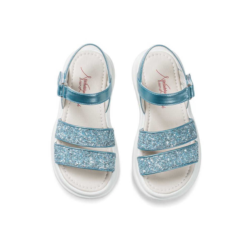 Ice Princess Metallic Blue Sandals - 0cm