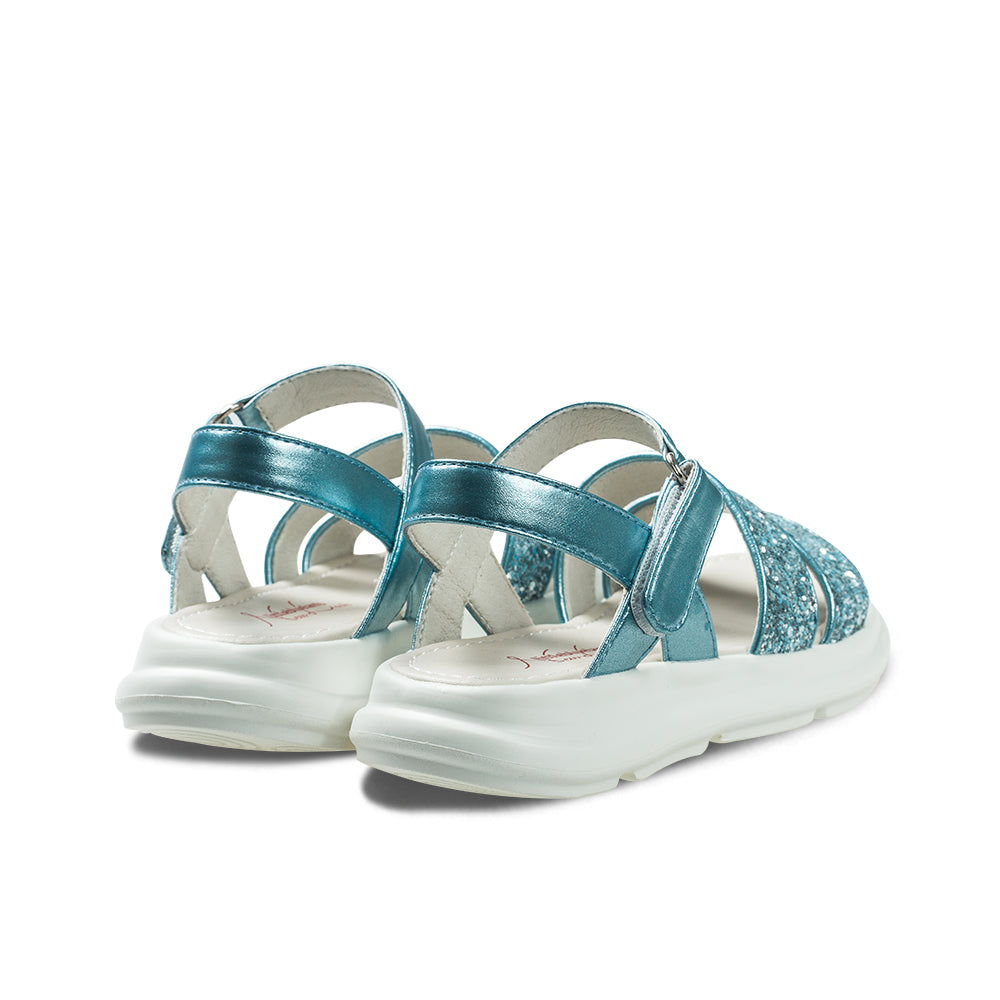 ice princess metallic blue sandals all blue 4